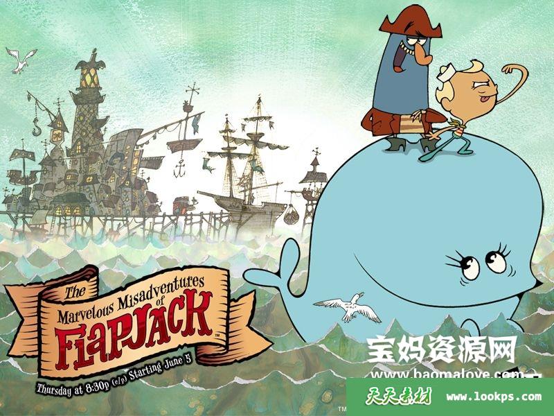 《TheMarvelousMisadventuresofFlapjack》杰克和鲸鱼的大冒险英文版第二季[全38集][英语][1080P][MKV]-天天素材网