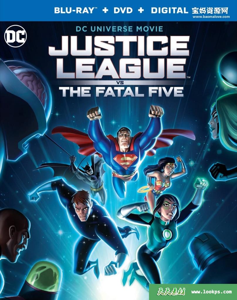 《正义联盟大战致命五人组JusticeLeaguevs.TheFatalFive》[2019][英语][1080P][MKV]-天天素材网