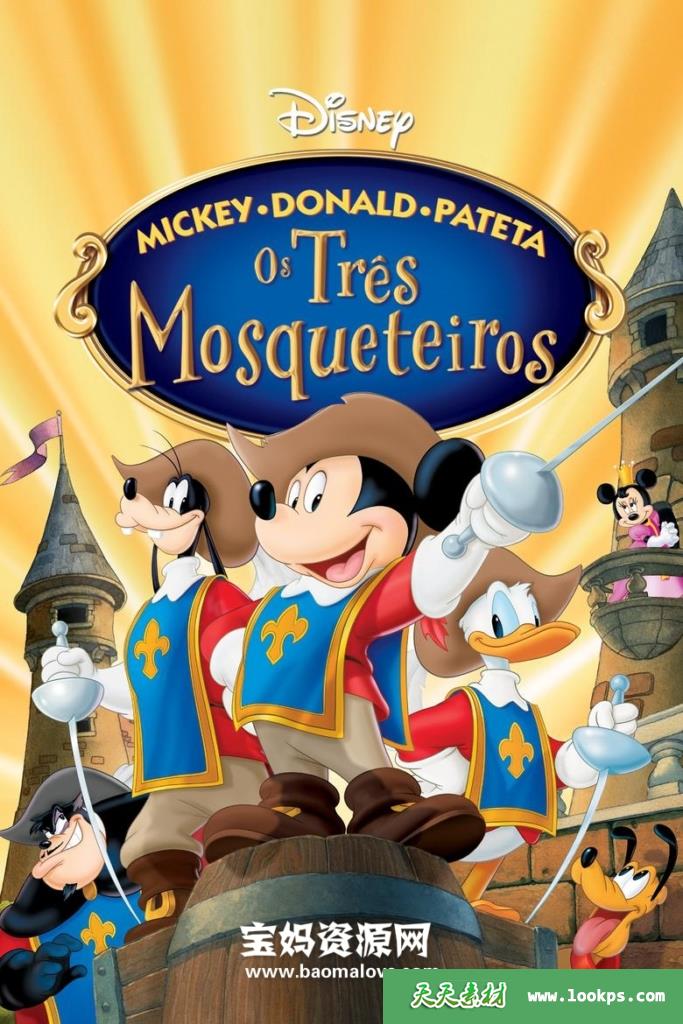 《三个火枪手Mickey,Donald,Goofy:TheThreeMusketeers》[2004][英语][1080P][MKV]-天天素材网