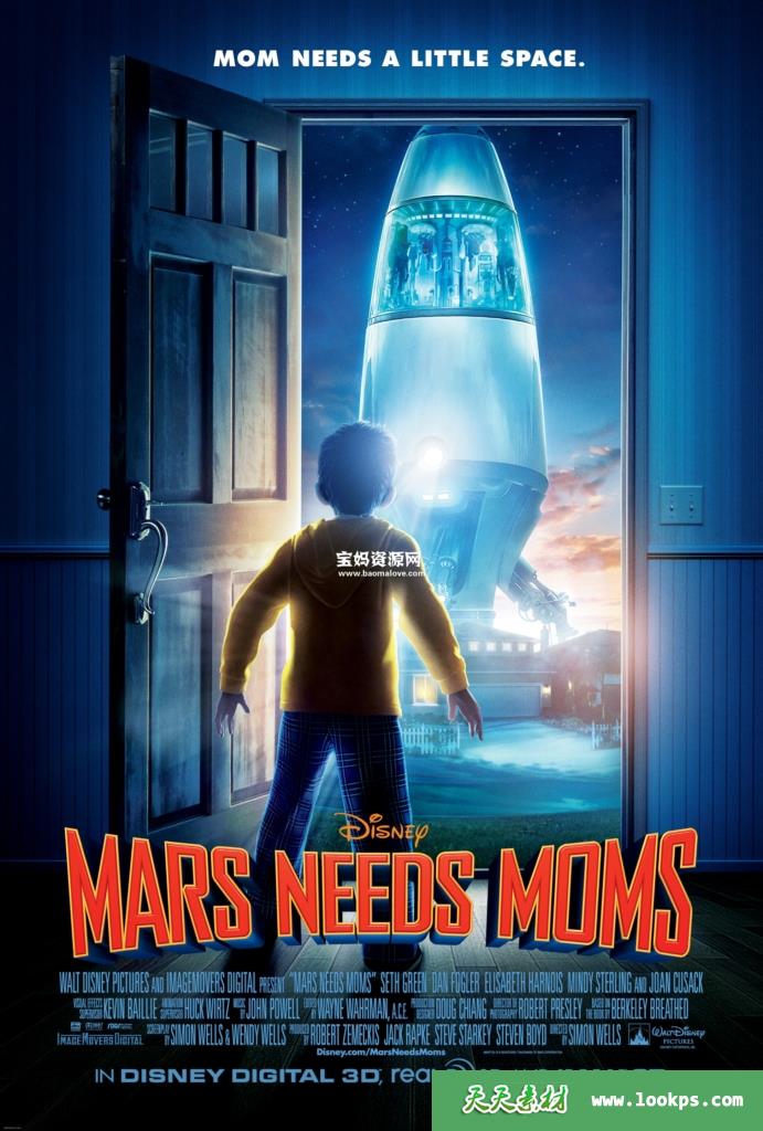 《火星需要妈妈MarsNeedsMoms!》[2011][英语][800P][MKV]-天天素材网