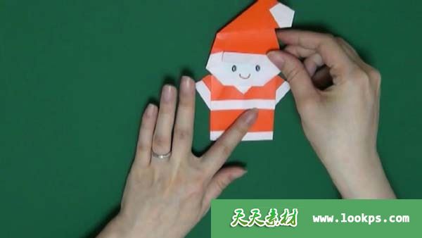 Japanese Origami「Santa Claus」簡単！サンタクロースの折り方_20160724224647.JPG