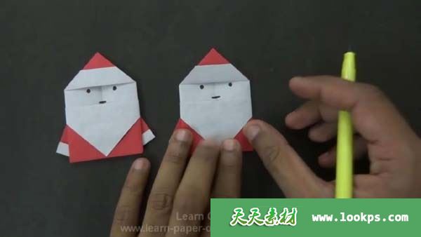 聖誕老人 Christmas Origami_ How to fold a Simple Santa Claus_20160724224725.JPG