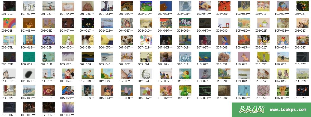 给孩子的100个英语有声绘本动画故事 英语发音英文字幕(免费下载5集)-天天素材网