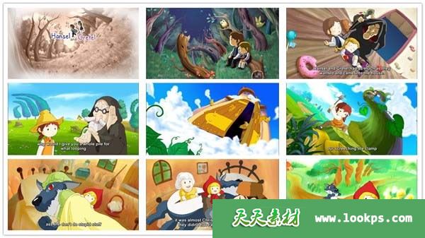 《世界儿童经典动画短片高清版》上下2部全22集下载 mp4高清720p 英语发音带字幕百度云-天天素材网