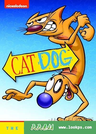 美国尼克儿童频道搞笑动画片《猫狗 Catdog》第一季下载 英语20集+中文20集 百度云网盘-天天素材网