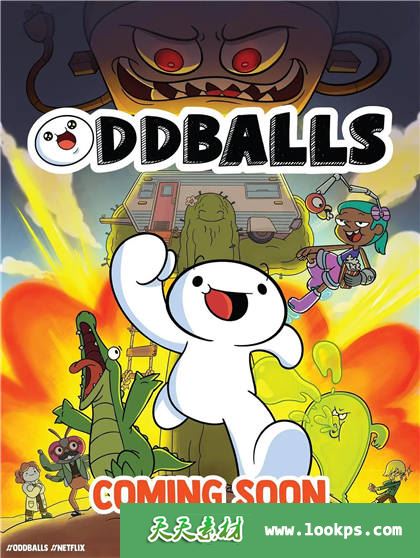 NetFlix喜剧冒险英语动画片《Oddballs 詹姆斯的奇异冒险》第一季全12集下载 mp4/1080p/中字 百度云网盘-天天素材网